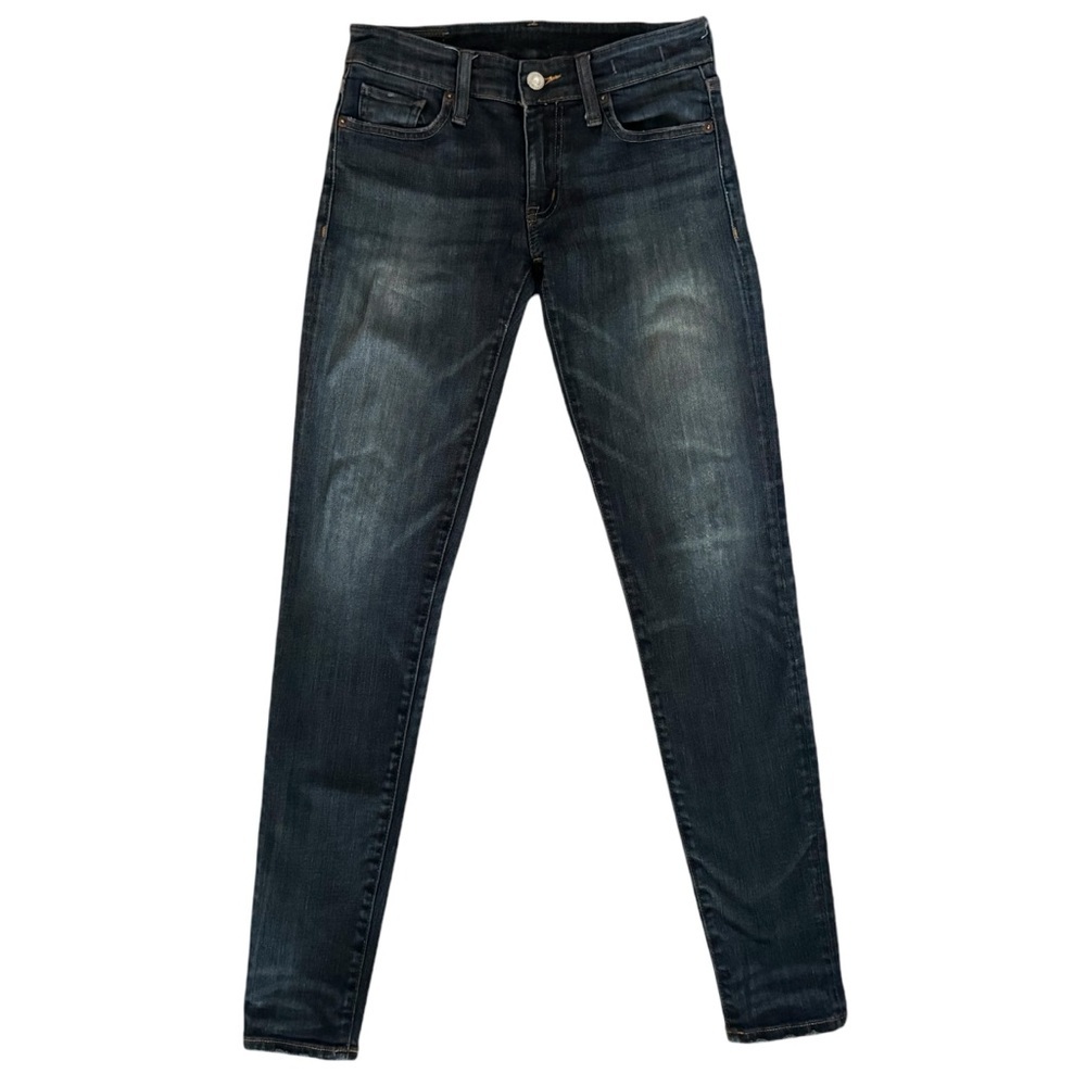 Ralph Lauren denim skinny‎ jeans women’s size 25 25/30 dark wash preppy low S548